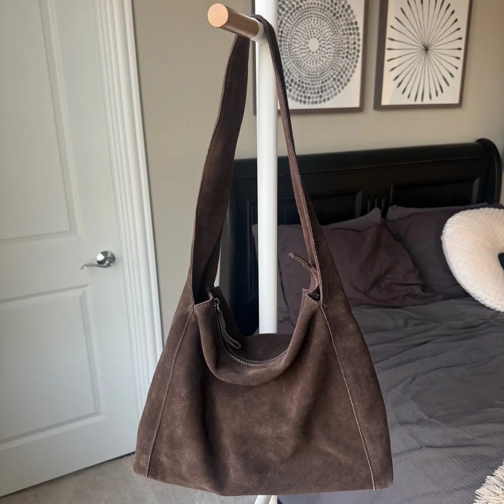 Mango 100% Suede Shopper Bag - Picture 8 of 8